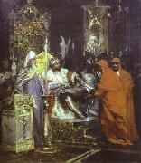 Henryk Siemiradzki Prince Alexander Nevsky Receiving Papal Legates. oil painting artist